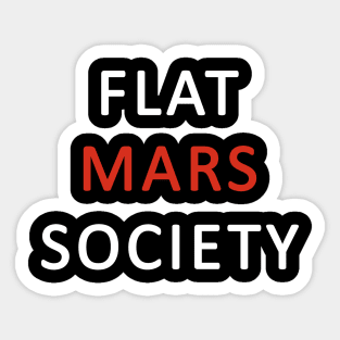 Flat Mars Society Sticker